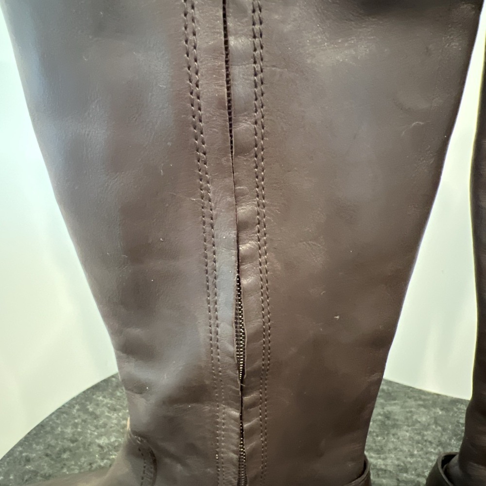 Lauren Ralph Lauren Simone Women's Brown Leather Knee-High Boots Size 8B. - Picture 12 of 16